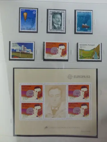 Europa Cept mit Nato Vorläufern in 3 Safe Vordruckalben #LZ976