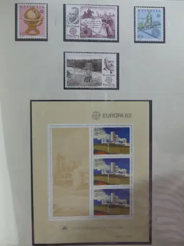 Europa Cept mit Nato Vorläufern in 3 Safe Vordruckalben #LZ976