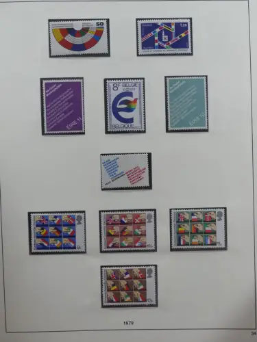 Europa Cept mit Nato Vorläufern in 3 Safe Vordruckalben #LZ976