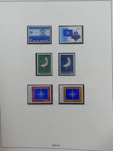 Europa Cept mit Nato Vorläufern in 3 Safe Vordruckalben #LZ976