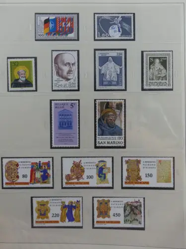 Europa Cept mit Nato Vorläufern in 3 Safe Vordruckalben #LZ976