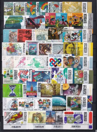 BRD Bund Jahrgang 2023 Ecke 4 gestempelt ohne SK Marken #DAS07