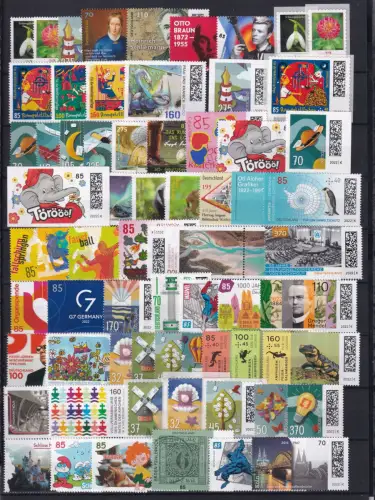 BRD Jahrgang 2022 komplett inkl. Selbstklebender postfrisch #DAR89