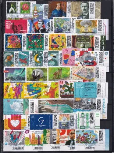 BRD Bund Jahrgang 2022 Ecke 4 gestempelt ohne SK Marken #DAS08