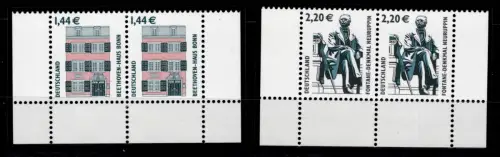 BRD Bund 2306-2307 vom UR postfrisch als waagerechte Paare #DAT39