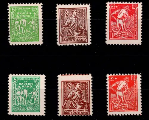 SBZ 23-25 a+b postfrisch Sowjetische Besatzungszone #DAT52