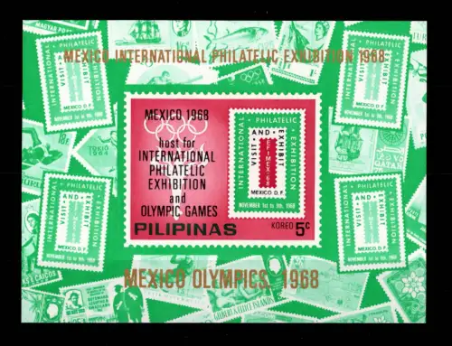 Philippinen Block III 0 postfrisch Olympische Spiele #OE399