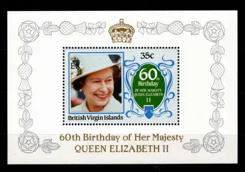 Britische Jungferninseln 546 postfrisch Einzelblock / Britische Monarchie #OE451