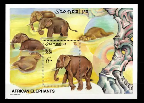 Somalia Block 74 postfrisch Elefant #OE453