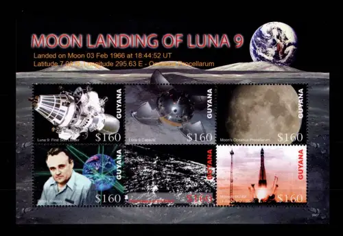 Guyana 7839-7844 postfrisch Mondlandung #OE445