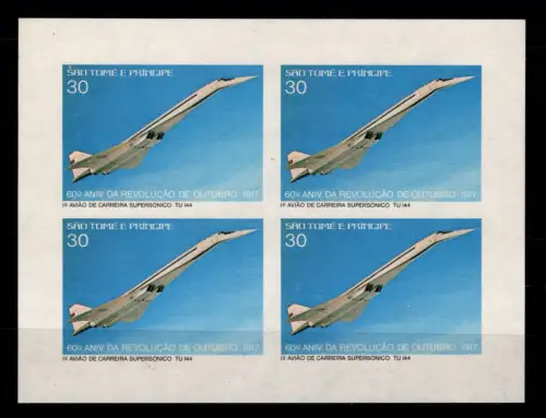 Sao Tome 492 B postfrisch als Kleinbogen #OM884