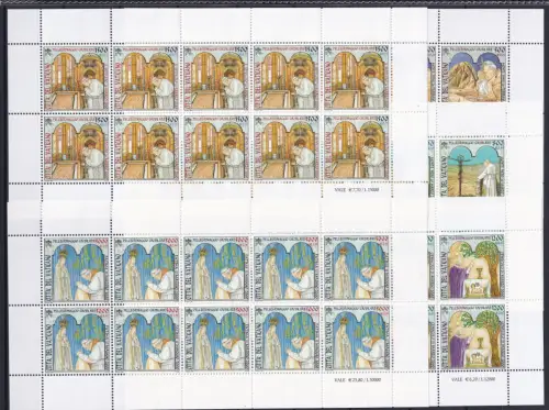 Vatikan 1375-1379 postfrisch als Bogensatz #OM835