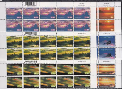 Liechtenstein 60-65 postfrisch als Bogensatz #OM874