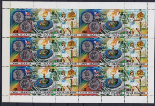 Cook Inseln 1256-1258 postfrisch als ZD-Bogen #OM879