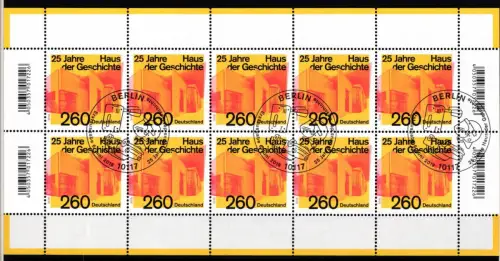 BRD Bund 3464 gestempelt als Kleinbogen #JY834