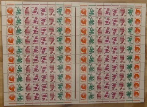 BRD MHB 19 postfrisch nicht vorgefaltet oder angetrennt #GM691