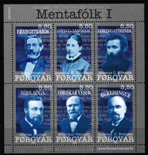 Dänemark Färöer Block 23 postfrisch #NP822