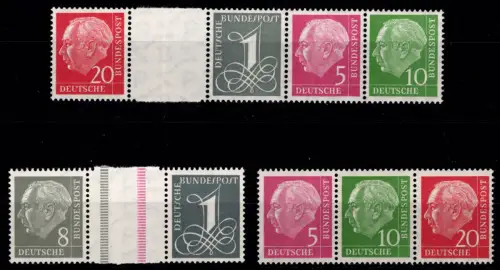 BRD Bund LOT aus H-Bl. 8 X postfrisch Zusammendruck #ON786