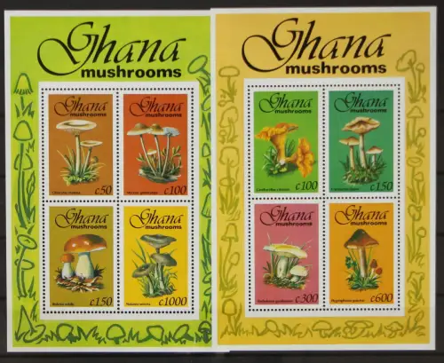 Ghana Block 231 und 232 postfrisch Pilze #GH126