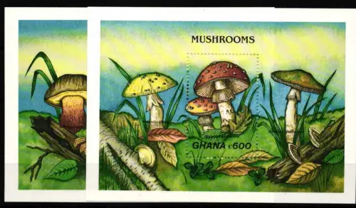 Ghana Block 145 und 146 postfrisch Pilze #HQ688