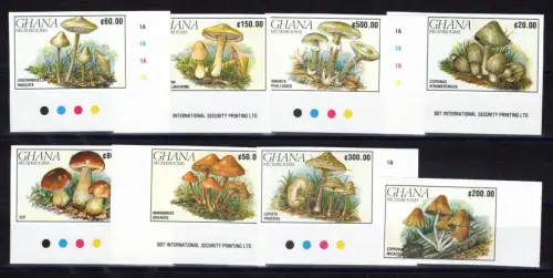 Ghana 1449-1456 B postfrisch Pilze #OE025