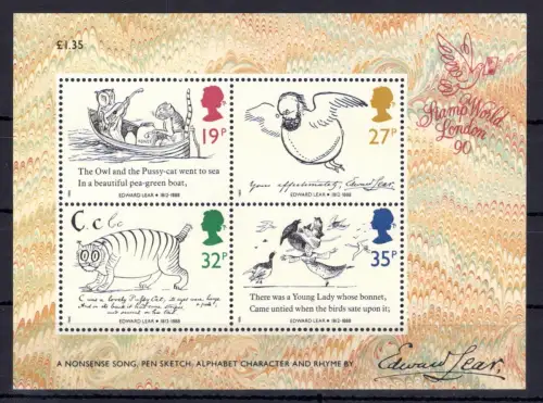 Großbritannien Block 4 postfrisch Kunst #OE221