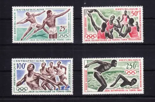 Zentralafrikanische Republik 59-62 postfrisch Olympische Sommerspiele #RE473