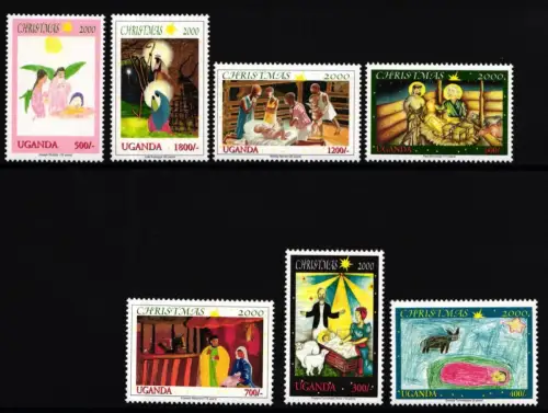 Uganda 2319-2325 postfrisch Weihnachten #II193