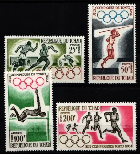 Tschad 120-123 postfrisch #KA359