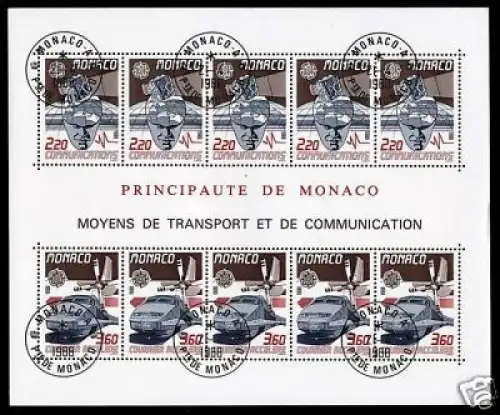 Monaco Block 39 gestempelt Ersttagsstempel Cept #JS339