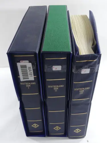 DDR gestempelt besammelt mit Anfangswerten in 3 Leuchtturm-Alben #MA181
