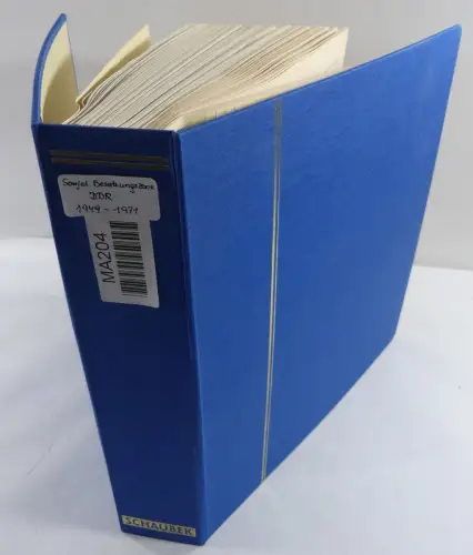 SBZ/DDR gestempelt und mit Falz besammelt im Schaubek-Album #MA204