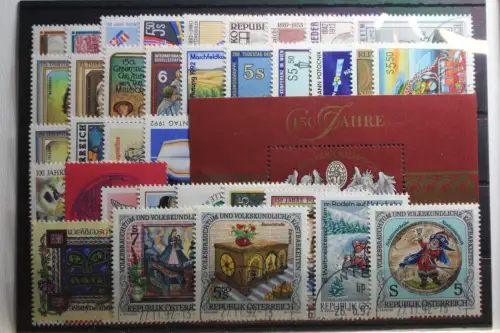 Österreich Jahrgang 1992 mit 2048-2083, Block 11 gestempelt #TQ333