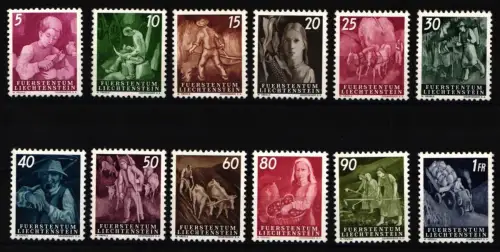 Liechtenstein 289-300 postfrisch Landarbeit #NF120