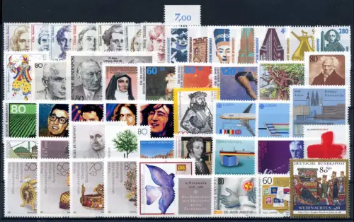 BRD Bund Jahrgang 1988 jede MiNr 1x postfrisch #BRD-XX-1988