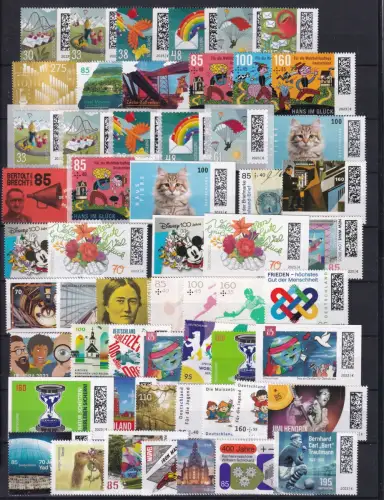 BRD Jahrgang 2023 komplett inkl. Selbstklebender postfrisch #DAR90