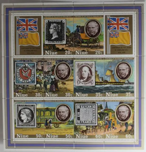 Niue Block 20 mit 246-255 postfrisch #TE434