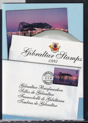 Gibraltar Jahrgang 1995 kpl. postfrisch als Jahresmappe #OM908