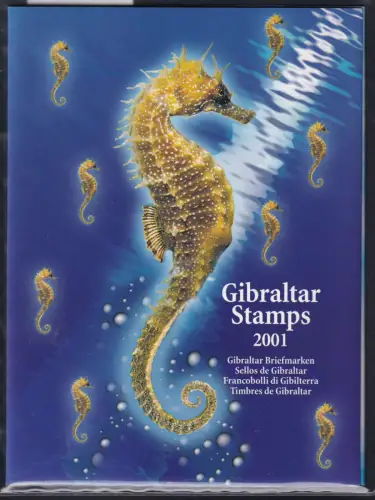 Gibraltar Jahrgang 2001 kpl. postfrisch als Jahresmappe #OM899
