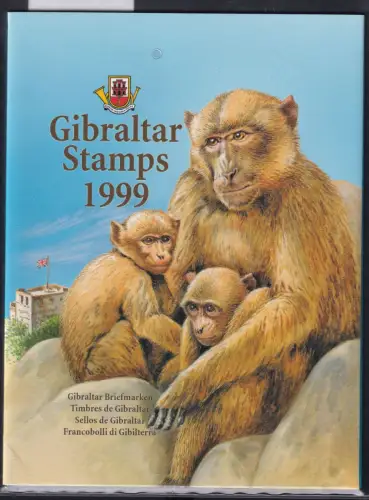 Gibraltar Jahrgang 1999 kpl. postfrisch als Jahresmappe #OM912