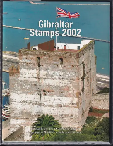 Gibraltar Jahrgang 2002 kpl. postfrisch als Jahresmappe #OM900
