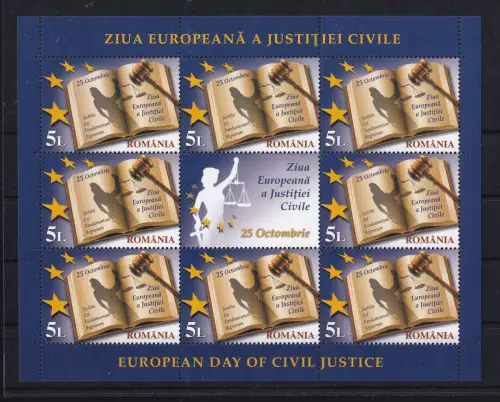 Rumänien 6570 postfrisch als Kleinbogen #OM933