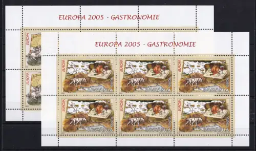 Rumänien 5935-5936 postfrisch als Kleinbögen, Cept #OM949