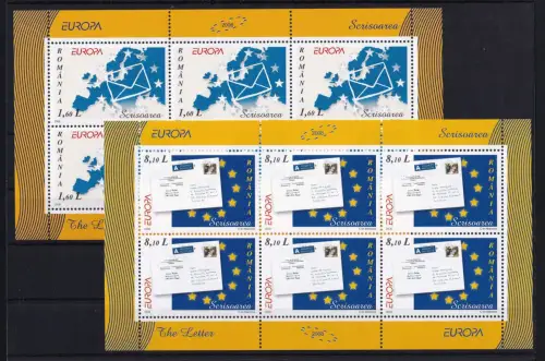 Rumänien 6294-6295 postfrisch als Kleinbögen, Cept #OM932