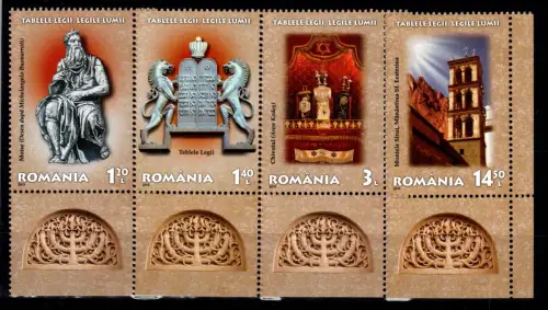 Rumänien 6736-6739 Eckrand postfrisch #OM974