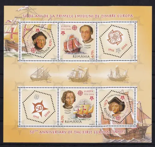 Rumänien Block 360 postfrisch Kolumbus #OM947