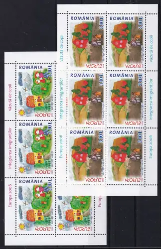 Rumänien 6065-6066 postfrisch als Kleinbögen, Cept #OM943
