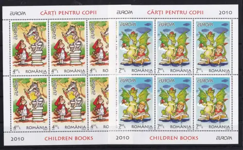 Rumänien 6427-6428 postfrisch als Kleinbögen, Cept #OM935