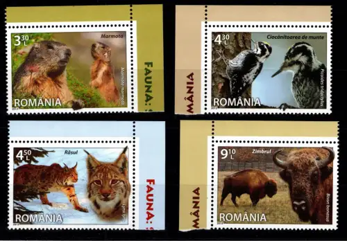 Rumänien 6754-6757 postfrisch Wildtiere #OM976