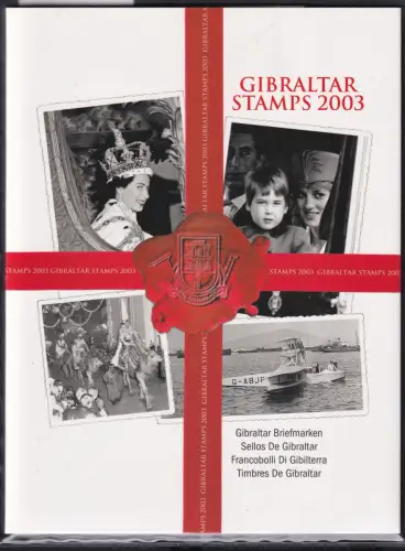 Gibraltar Jahrgang 2003 kpl. postfrisch als Jahresmappe #OM901